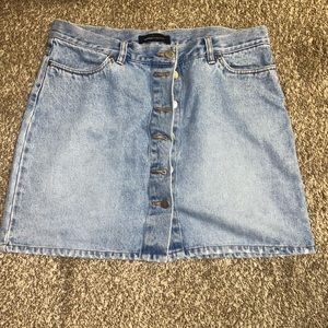 Jean skirt button down